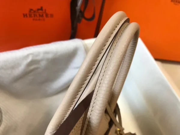 hermes柏金包25cm米色克萊門斯皮革GHW-HW015：圖片 5
