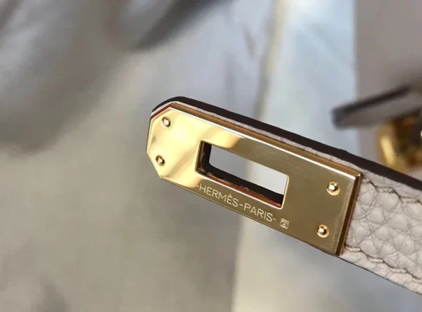 hermes柏金包25cm米色克萊門斯皮革GHW-HW015：圖片 6